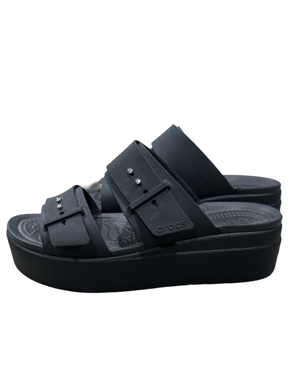 Crocs Brooklyn Buckle Low Wedge Sandal Women’s size 7